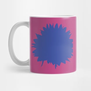 Abstract Flower Cornflower Royal Blue Mug